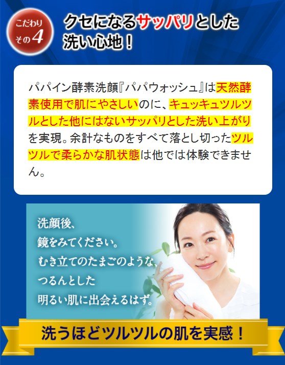 パパウォッシュ,販売店,特徴,効果,効き目,メリット